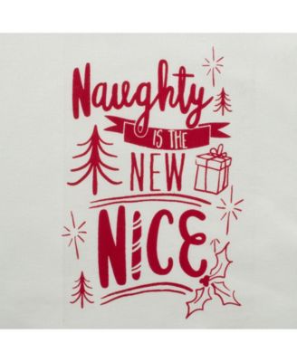 Assorted Naughty Nice Holiday Printed Dishtowel Set