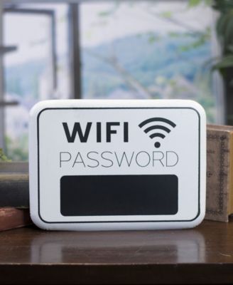 home wifi password chalkboard sign