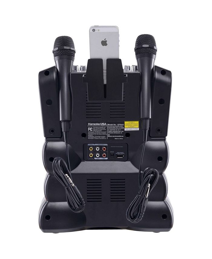 Karaoke USA Bluetooth Karaoke Machine, 2 Microphones Macy's