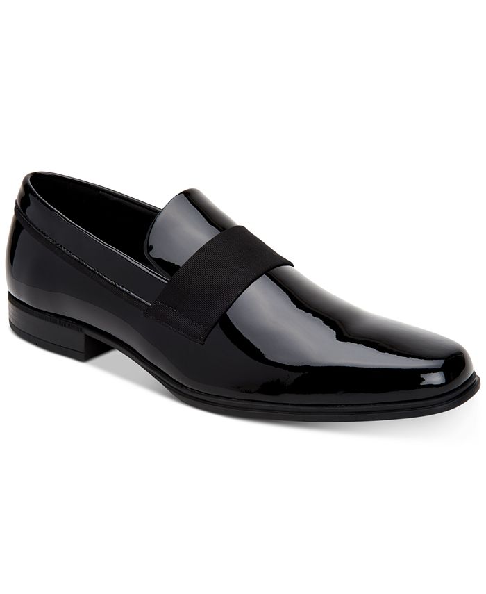 Calvin Klein Men's Demetrius Patent Leather Tuxedo Loafers - Macy's