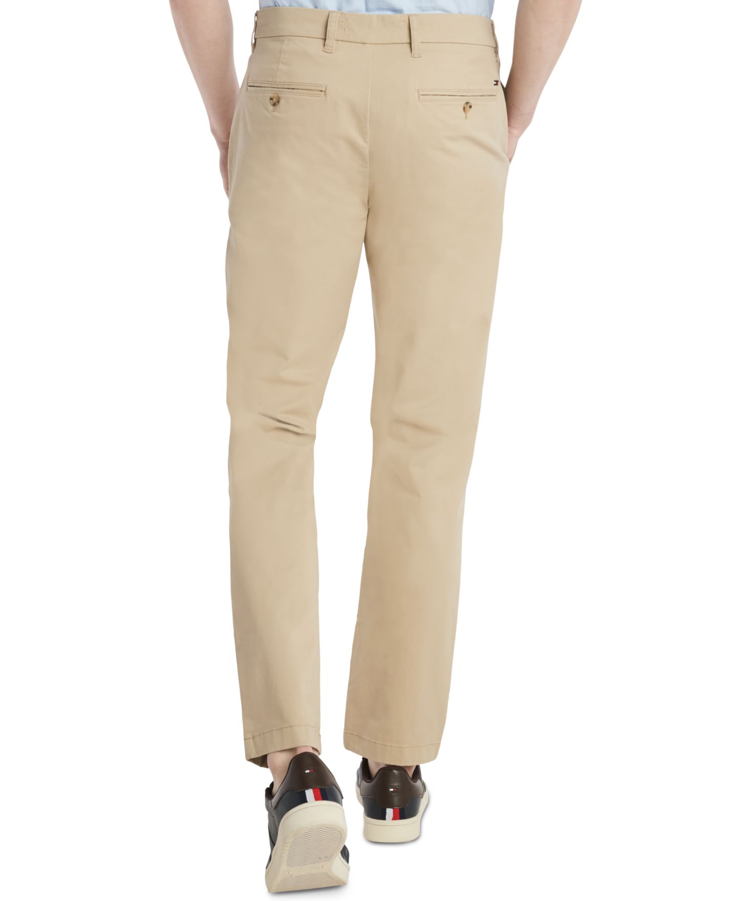 Мужские брюки Tommy Hilfiger TH Flex Stretch Slim-Fit Chino, цвет: Mallet — фото 3