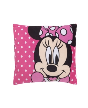 Disney Minnie Mouse Fleece Toddler Pillow Bedding In Pink