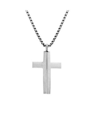 steve madden mens cross necklace