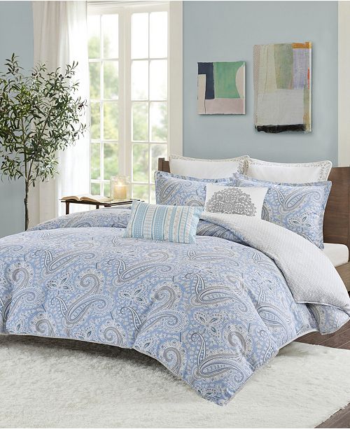 Echo Design Bukhara Full Queen 3 Piece Reversible Cotton Duvet