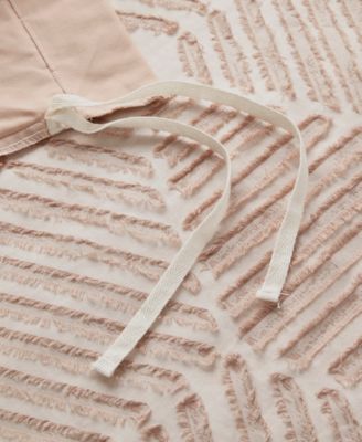 Ellipse Jacquard Cotton 3-Pc. Duvet Cover Set, King/California King