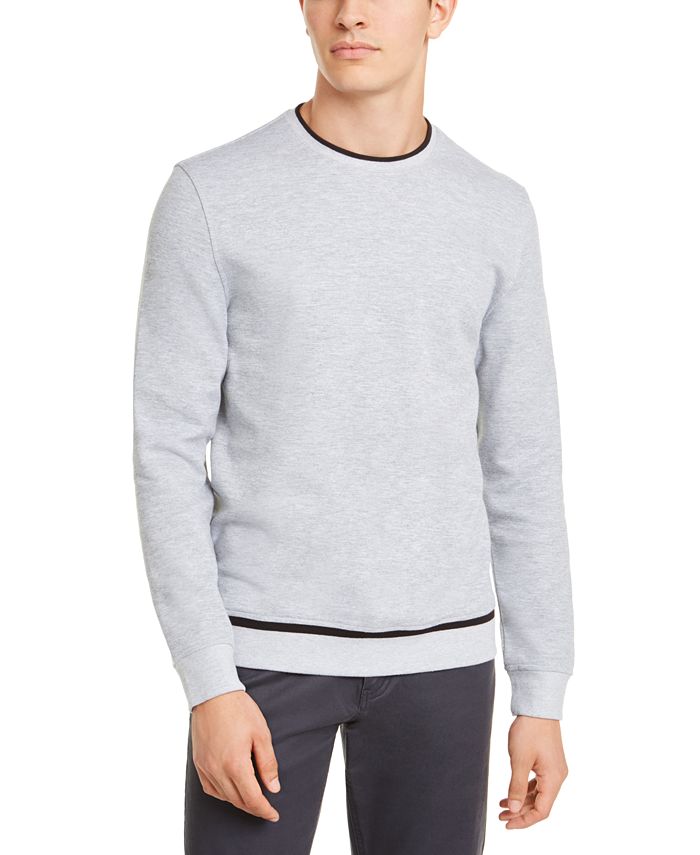 Alfani Men's Classic-Fit Tipped Sweatshirt, Created for Macy's