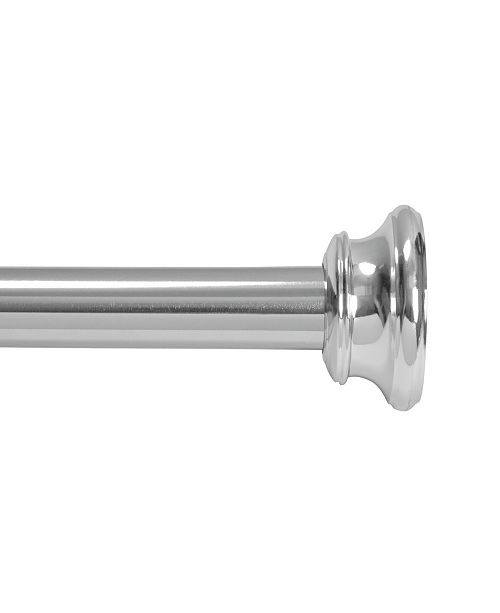 Kenney Twist Fit No Tools Decorative Shower Curtain Rod 42 72