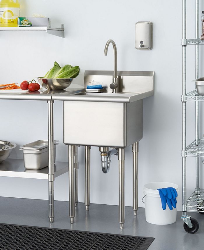 TRINITY Stainless Steel Utility Sink with Faucet Macy's