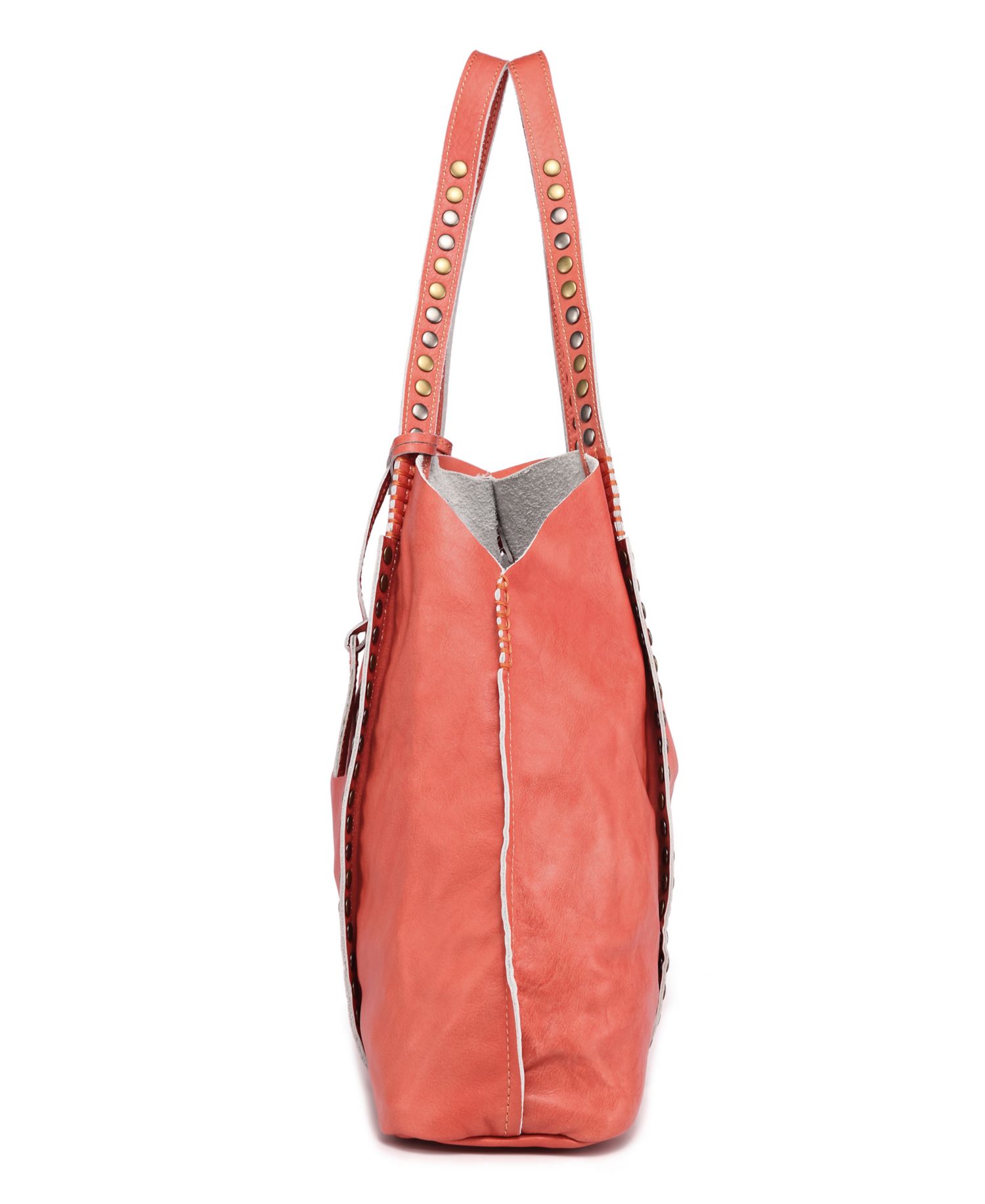 Birch Medium Leather Tote Bag