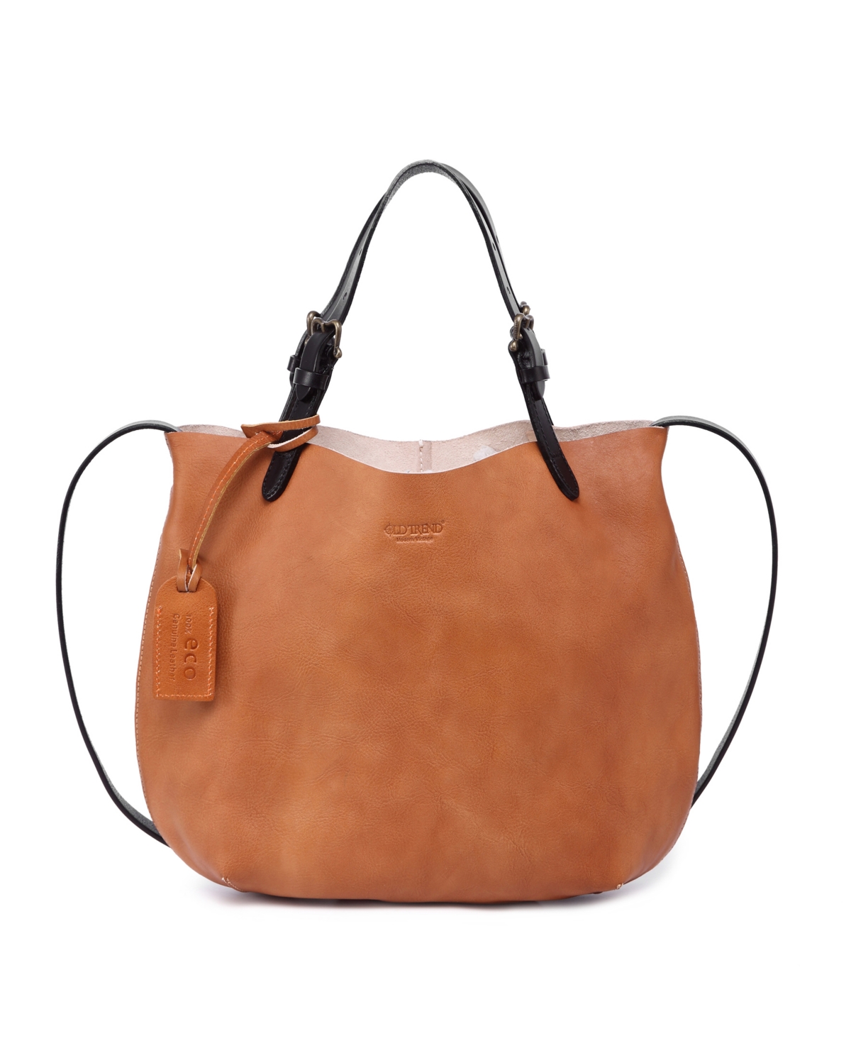 Old Trend Women's Genuine Leather Dip Dye Tote - Chestnut