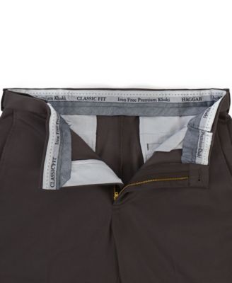 Men’s Iron Free Premium Khaki Classic-Fit Flat-Front Pant