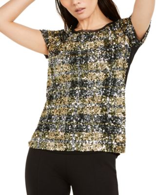 macy's sequin tops