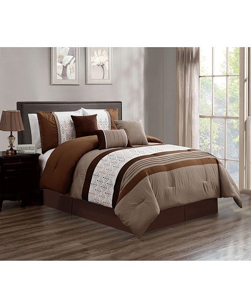 Luxlen Noonan 7 Piece Comforter Set Cal King Reviews Bed In