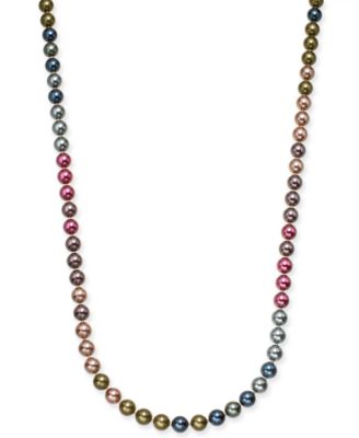 Charter Club - Gold-Tone Imitation Pearl Strand Necklace, 60" + 2" extender