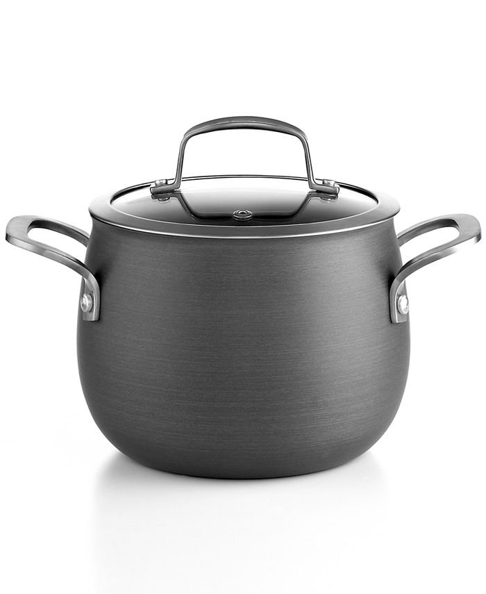  MNHW Non Stick Aluminum Sauce/Stock Pot With Glass Lid 8 Quart,  Black Cooking pot Soup pot Steam pot Big pots for cooking Large pot for  cooking Cooking pots with lids Kitchen