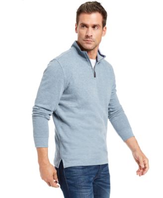 Club Room - Men's Quarter-Zip Pullover Sweater