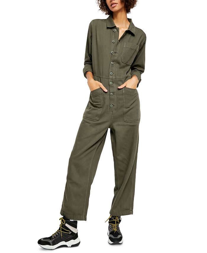 Free People Gia Coverall Jumpsuit - Macy's