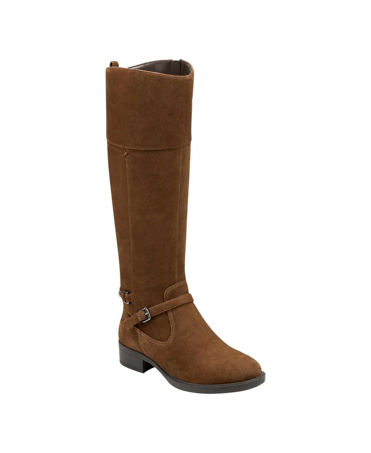 Leigh Riding Boots - Medium Brown Suede