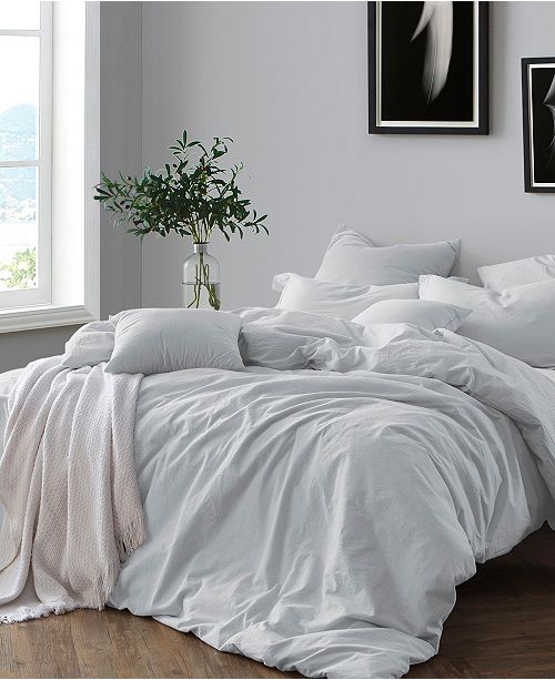 Cathay Home Inc Yarn Dyed King California King Duvet Cover Set