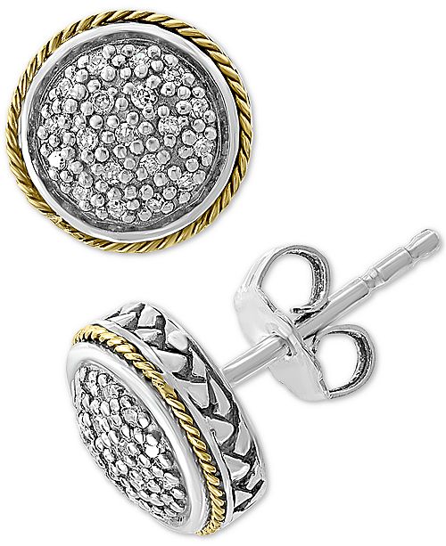 Effy Collection Effy Diamond Cluster Stud Earrings 1 6 Ct T W