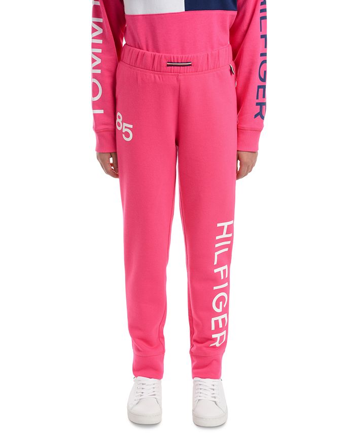 Tommy Hilfiger Big Girls 85 French Terry Jogger Pants - Macy's