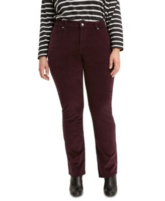 Levi's Plus Size Straight-Leg Corduroy Pants
