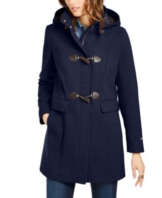 Tommy hilfiger women's hot sale hooded toggle coat