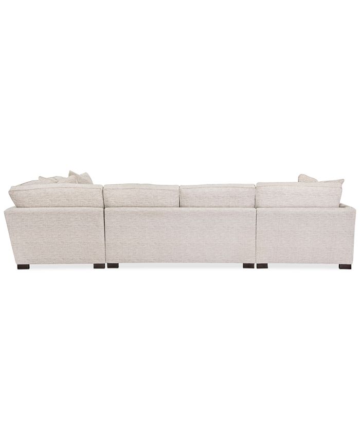 Furniture CLOSEOUT! Juliam 4Pc. Fabric Chaise Sectional Sofa, Created
