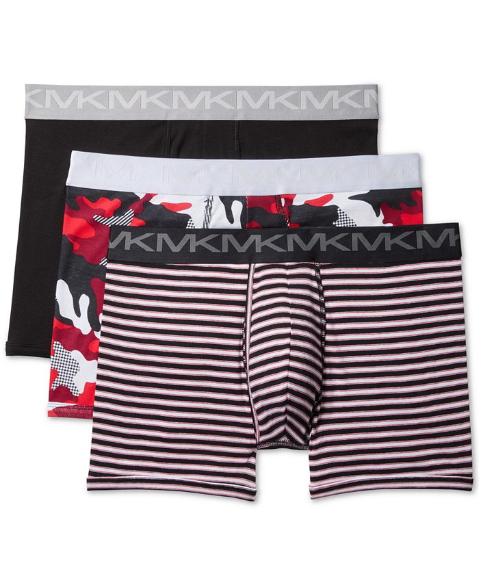 Michael Kors Men's Performance Cotton Fashion Boxer Briefs, Pack of 3 -  Macy's