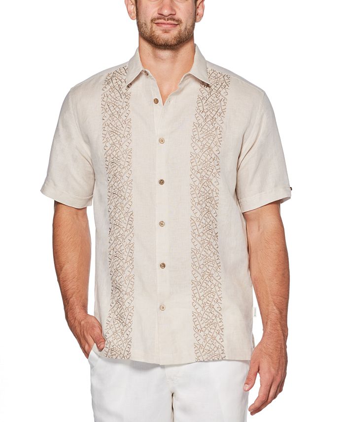 Cubavera Men's Big & Tall Embroidered Shirt - Macy's