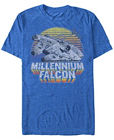 Star Wars Men's Classic Millennium Falcon Sunset Short Sleeve T-Shirt