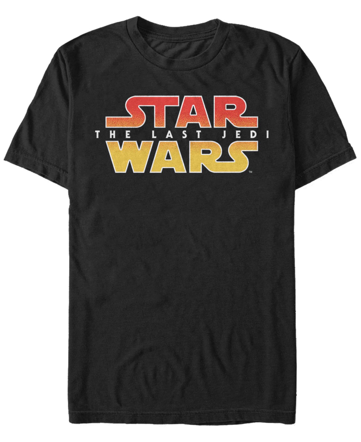 Мужская футболка Fifth Sun Star Wars The Last Jedi Gradient Logo Short Sleeve, цвет: Чёрный — фото 1