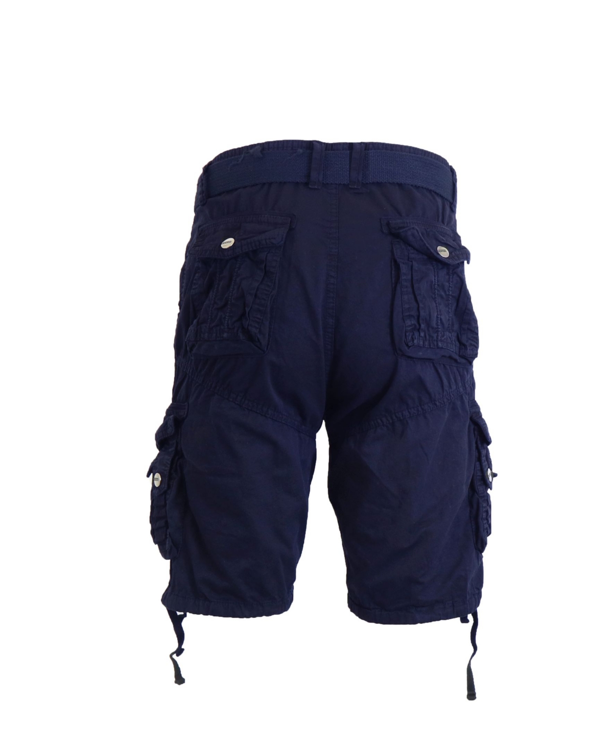Galaxy By Harvic Men's Belted Cargo Shorts with Twill Flat Front Washed Utility Pockets