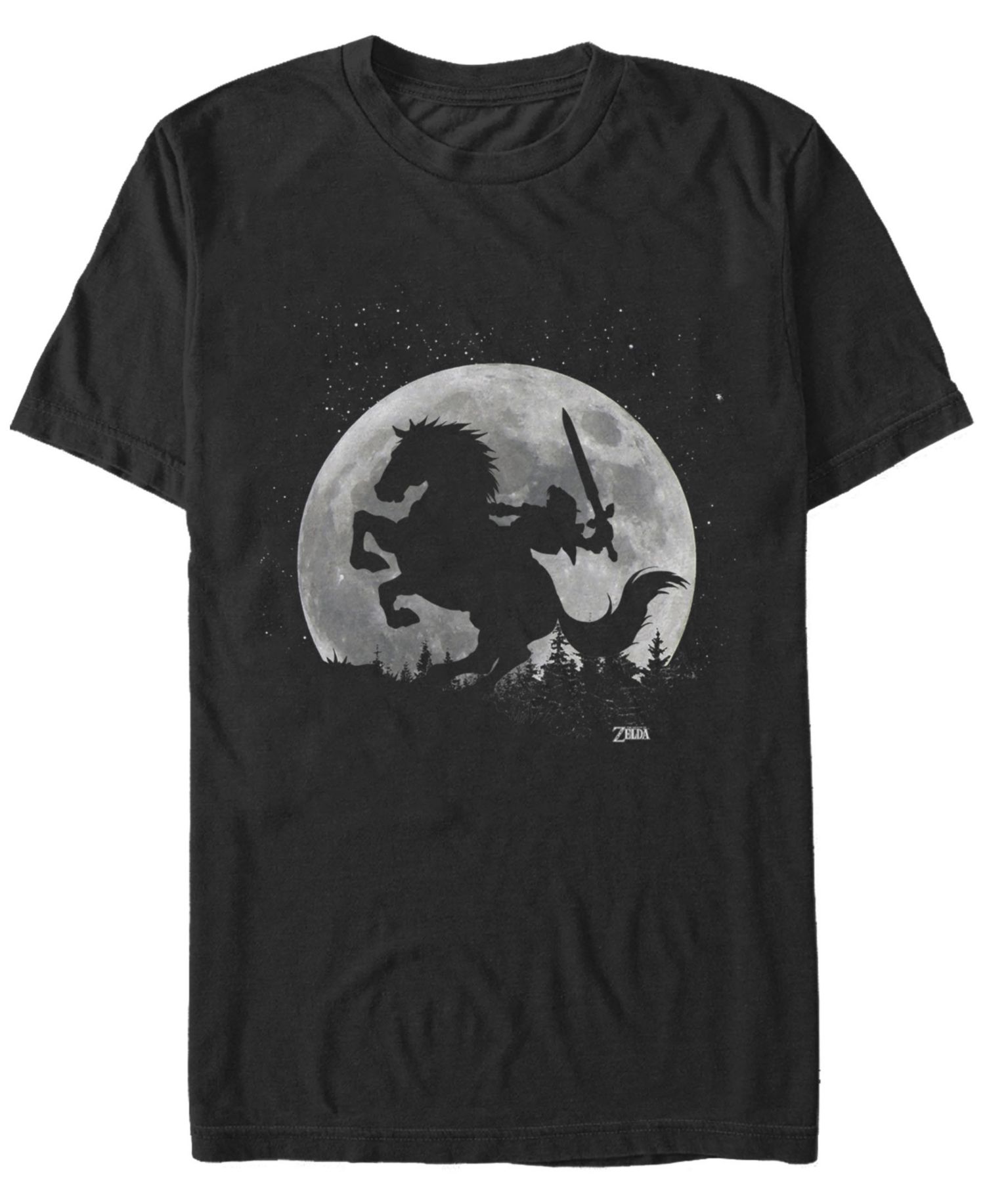 Nintendo Men's Legend of Zelda Night Rider Short Sleeve T-Shirt