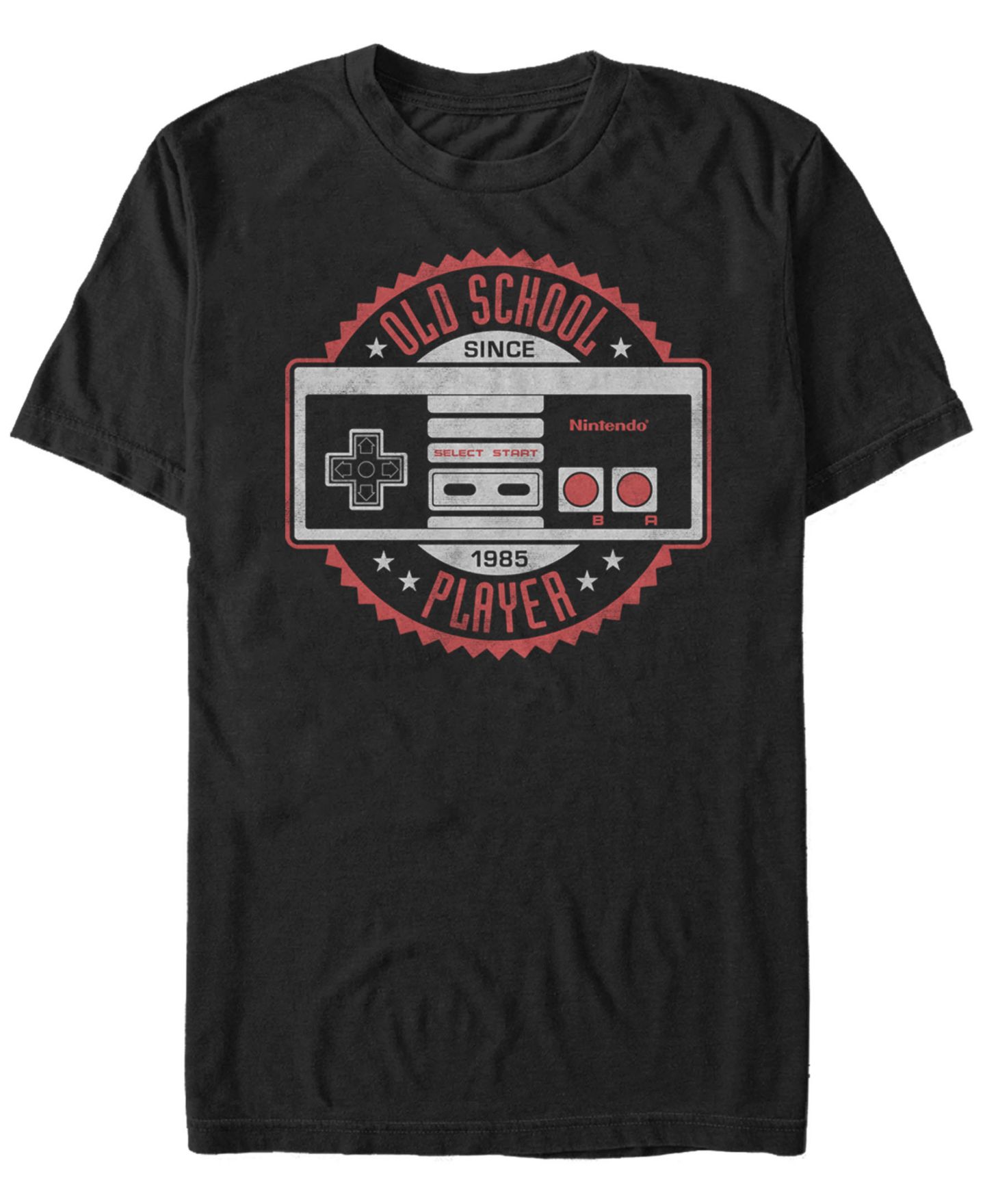 Мужская футболка Fifth Sun Nintendo Classic NES Controller Short Sleeve, цвет: Чёрный — фото 1