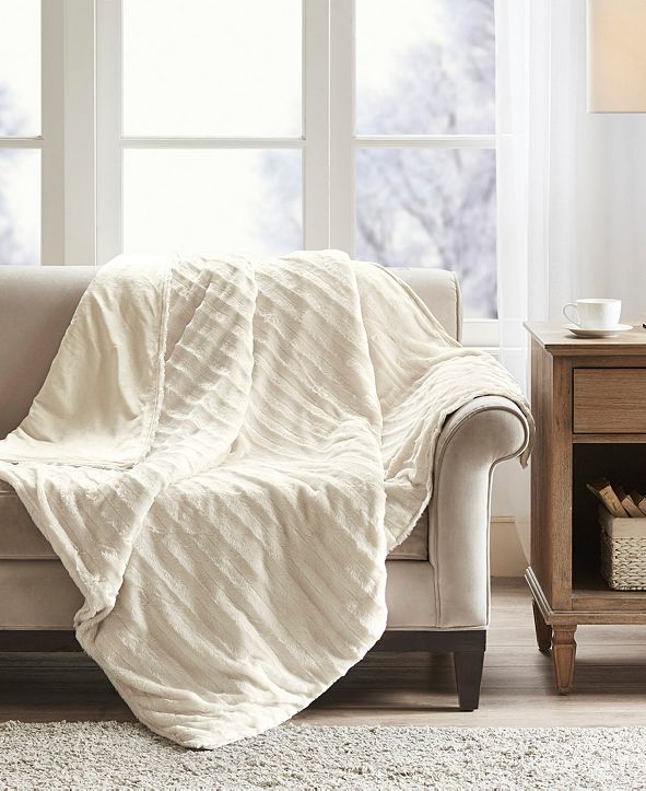 Beautyrest Duke Faux Fur 18lbs Weighted Blanket & Reviews Blankets