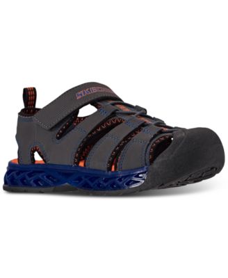 Skechers - Little Boys S Lights Flex-Flow Stay-Put Closure Sport Sandal from Finish Line