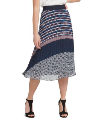 DKNY - Pull-On Pleated Midi Skirt