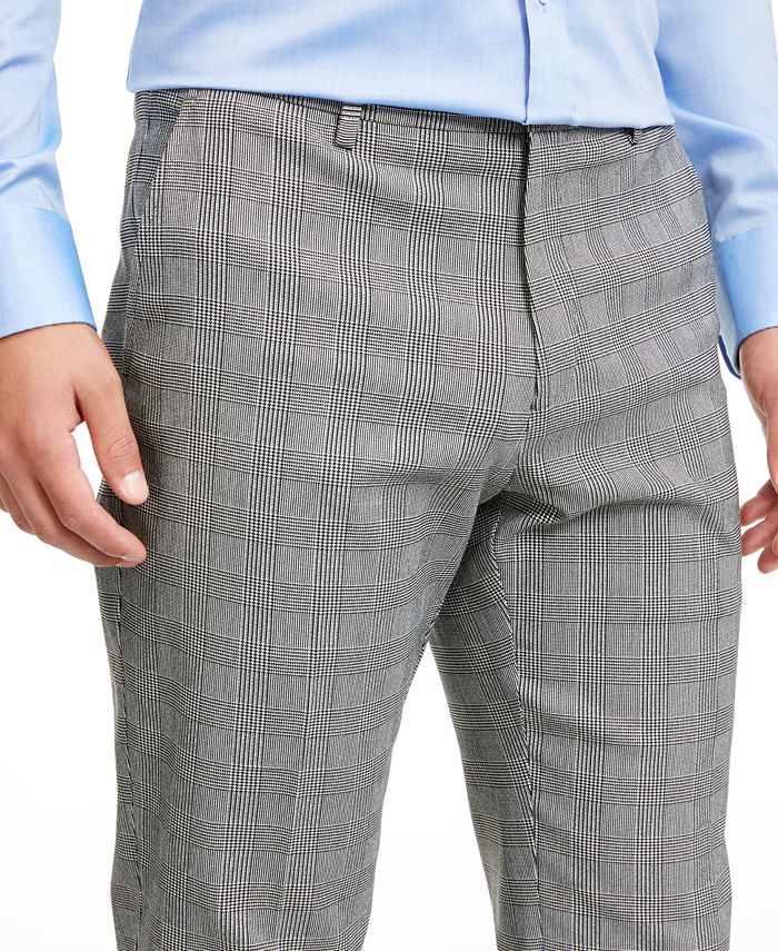 Tommy Hilfiger Plaid TH Flex Stretch Modern-Fit Dress Pants - Macy's