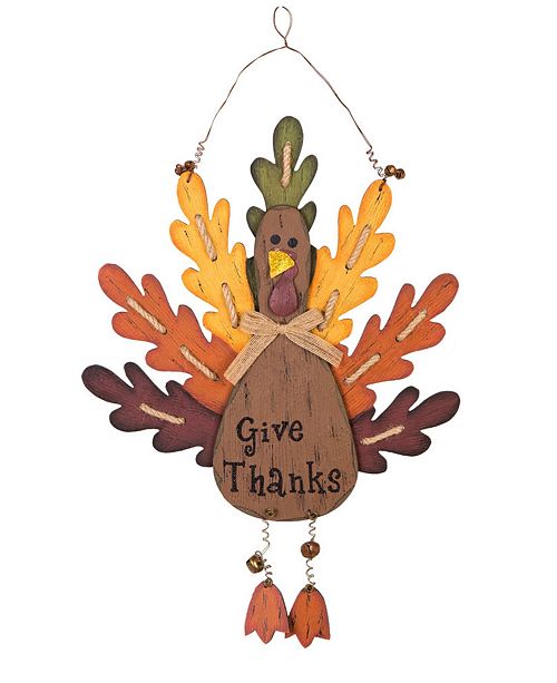 Glitzhome Burlap Wooden Turkey Wall Decor Reviews All Wall