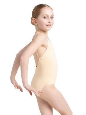 Juniors' Camisole Leotard w/ Clear Transition Straps - Girls