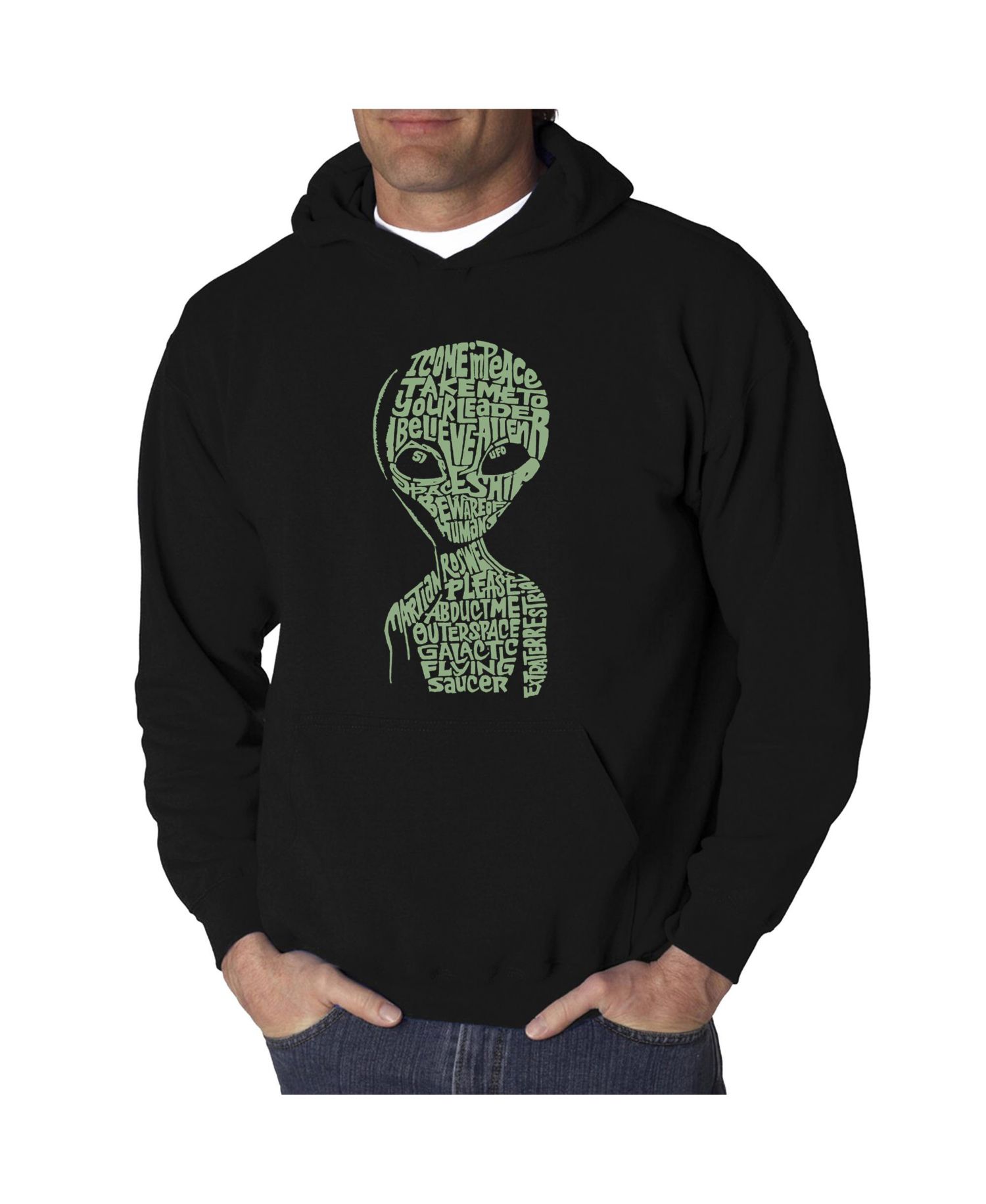 Men's Word Art Hoodie - Area 51
