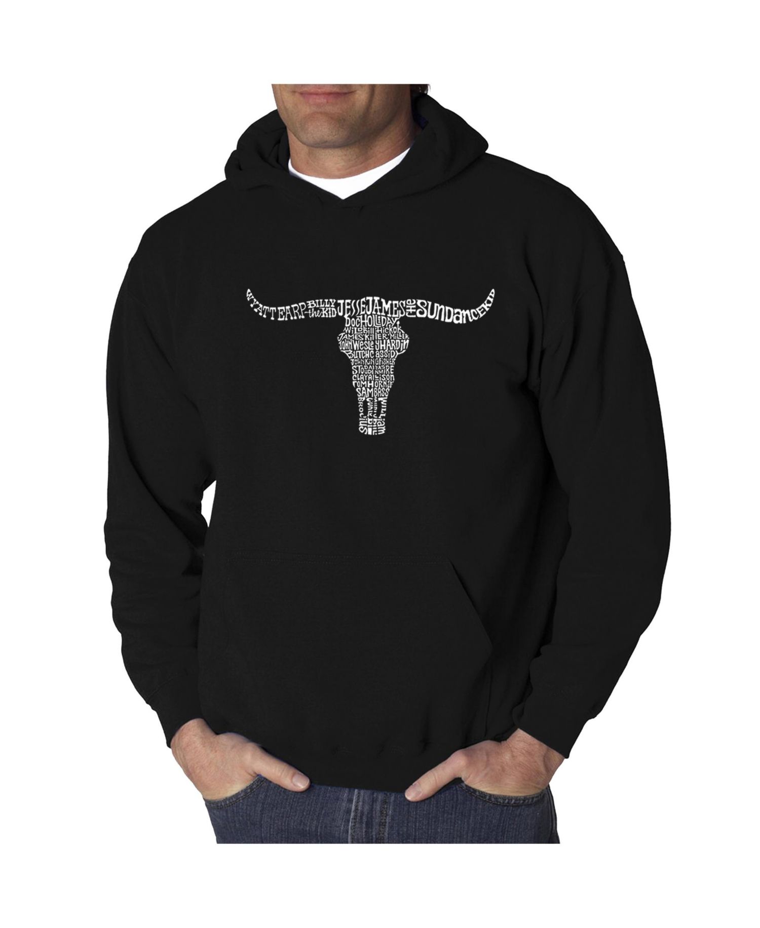 Men's Word Art Hooded Sweatshirt - Outlaws