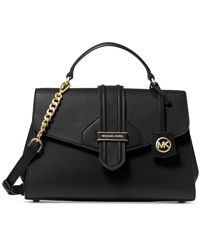 Michael Kors Bleecker Leather Top Handle Satchel Macy s