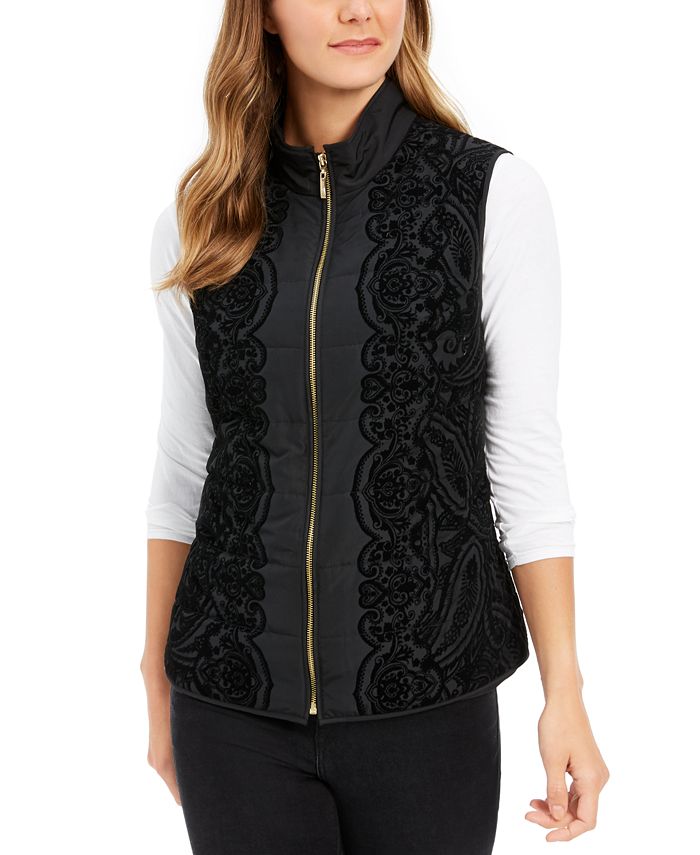 Charter Club Women's Layered Sweater Vest Top, Created for Macy's