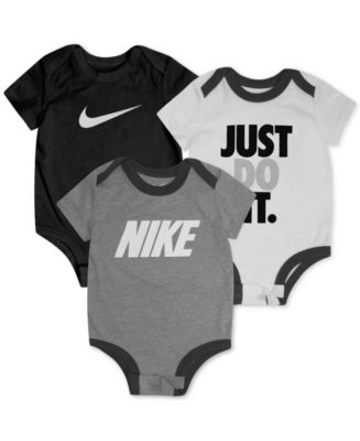 Nike Baby Boys 3-Pk. Short-Sleeve Logo Bodysuits Set - Macy's