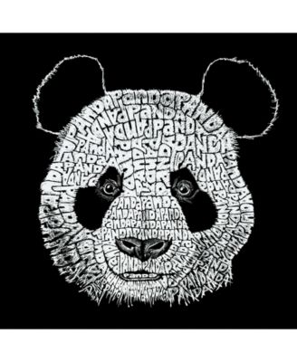 Men's Word Art Hoodie - Panda Head