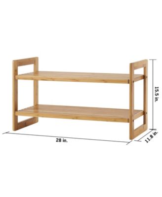 Bamboo Shoe Rack, Pack of 2