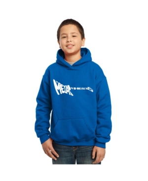 La Pop Art Boy's Word Art Hoodies - Heavy Metal