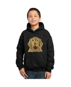 La Pop Art Boy's Word Art Hoodies - Dog